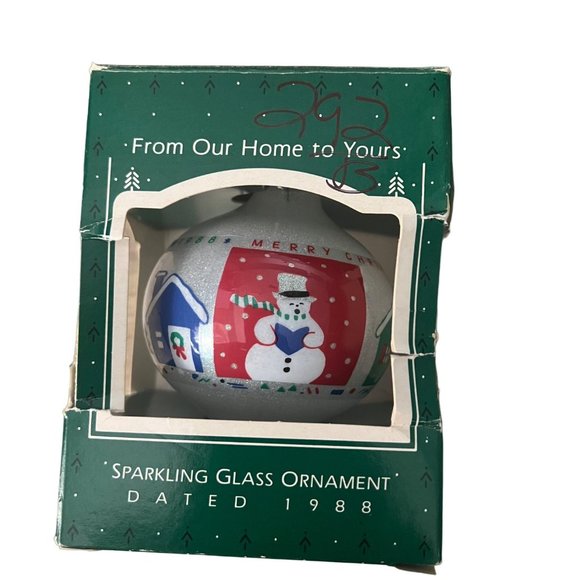 Vintage Hallmark 1988 Sparkling Glass Ornament - Picture 3 of 6
